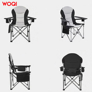 Chaise de camping pliable WOQI, structure en aluminium, tissu Oxford, sac isotherme, chaise de jardin, utilisation portable en extérieur - Product Image 5