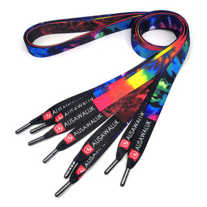 Tali Sepatu Lanyard Polyester 20mm dengan Cetak Sublimasi Custom, Ujung Karet, Ringan & Tahan Lama - Product Image 1