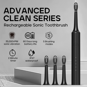 แปรงสีฟันไฟฟ้าโซนิคแบบชาร์จได้ SEAGO SG-2308 รุ่นปรับแต่งได้ 5 โหมด พร้อมตัวตั้งเวลา 2 นาที และมาตรฐาน IPX7 - Product Image 5