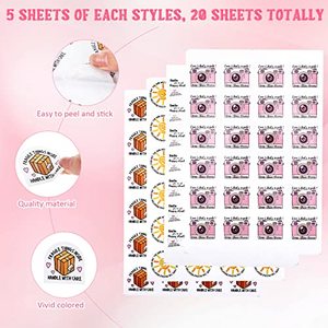 500 Pieces Thank You <b>Stickers</b> Small Business Shop Business <b>Stickers</b> Package Labels for Envelope Seals Gift Bags Packaging - Product Image 5