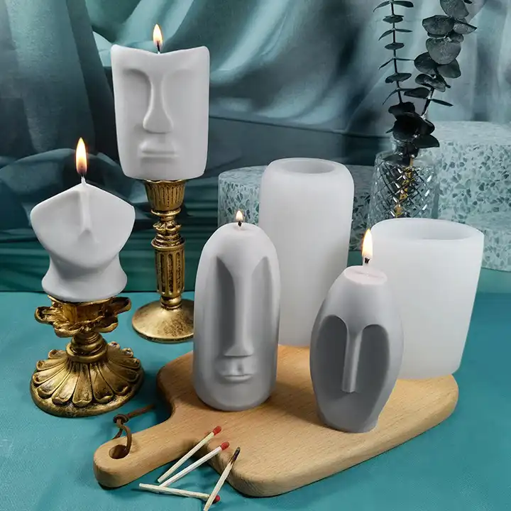 Moule de bougie, moule de bougie en silicone, moule de savon 3D, moules de  bougies en silicone 3D DIY, pour la fabrication de bougies, savon, gâteaux,  chocolats