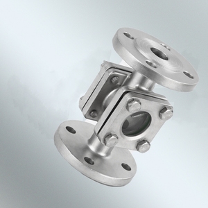 Đôi cửa sổ tròn mặt bích Threaded Borosilicate Sight Glass trong đường ống chỉ số dòng chảy để cải thiện lưu lượng hình ảnh mét - Product Image 2