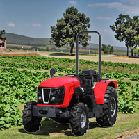 Traktor Mini Kompak 50HP 4x4 4WD untuk Kebun Pertanian, Bersertifikasi CE, Mesin Diesel, Langsung dari Pabrik