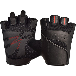 Guantes de Levantamiento de Pesas Unisex Personalizados de Media Palma, Transpirables, Ajustables y Ventilados, de Cuero Premium para Gimnasio y Ejercicio - Product Image 2