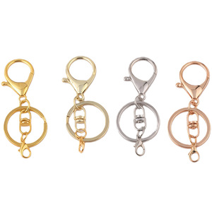 Lobster Keychain Set Zinc Alloy Metal Durable <b>Key</b> <b>Chain</b> Accessory Circular Ring Shape Spring 2025 Quzhou - Product Image 2