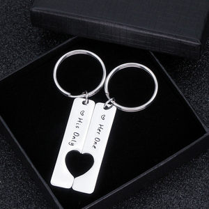 Loftily de <span class=keywords><strong>la</strong></span> joyería para boda novio novia joyería promesa clave cadena su uno sólo su corazón llaveros Regalos - Product Image 5