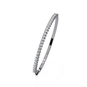 Pulseras Modernas de Plata para Mujer, Diseño Simple, Acabado Brillante, Joyería para Uso Diario, Regalo de Boda - Product Image 1