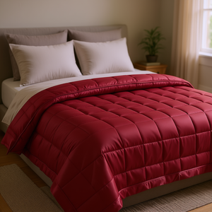 Couverture de lit matelassée Covington en polyester, légère, unie, minimaliste, toutes saisons, rectangulaire avec bordure en satin - Product Image 2