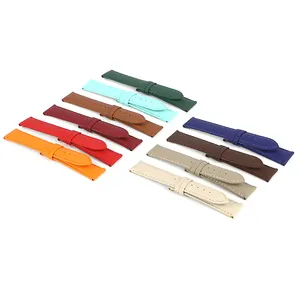 Cinturino impermeabile in vacchetta calda di fabbrica multicolore 20MM 22MM moderno popolare cinturino in pelle a sgancio rapido