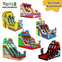 Glissade gonflable TONLE, nouveau design, personnalisable, commerciale, simple ou double piste, pour enfants et adultes