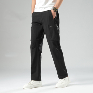 Pantalones Largos de Senderismo y <span class=keywords><strong>Trekking</strong></span> para Hombre, de Secado Rápido, Duraderos, con Cinturón Elástico, Estilo Cargo - Product Image 4