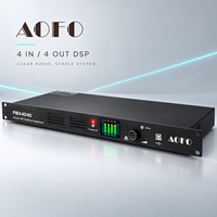 Contrôleur de Microphone Anti-Réverbération FBX4040 4x4, Processeur DSP Numérique Anti-Hurlement pour Événements en Direct, Salles de Réunion et Systèmes Sonores