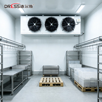 Unité de réfrigération à onduleur pour chambre froide, unité de condensation refroidie par air 12 CV, combinaison chambre froide et congélateur à soufflage supérieur pour stockage alimentaire