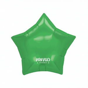 Globo de aluminio Party Love Green Star de 19 pulgadas, mini globo metálico de helio, set para graduación, Día de la Madre, Año Nuevo Chino - Product Image 1