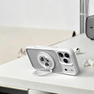 Ốp điện thoại <span class=keywords><strong>iPhone</strong></span> 2 trong 1 tùy chỉnh năm 2025 với giá đỡ từ tính xoay được tích hợp và tay cầm điện thoại di động - Product Image 5