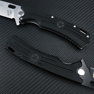 มีดพับ EDC สำหรับกิจกรรมกลางแจ้ง ใบมีดเหล็ก D2 ด้ามจับ G10 มีดพกพาสำหรับตั้งแคมป์และกู้ภัย - Product Image 4