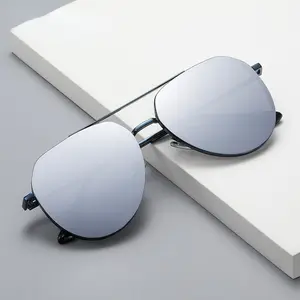 Metal Frame Nylon Lenses Polarized Sunglasses Classic Men's Driving Sunglasses JS8517 Fashionable Colorful Pilot Sunglasses