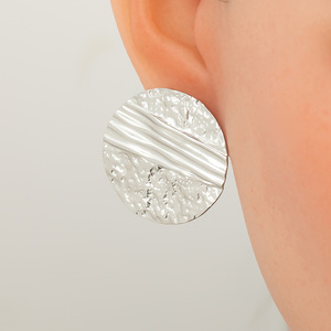 Fashion <b>Stud</b> Earrings Geometric Shape 18K Gold Plated <b>Titanium</b> Steel Party Jewelry EH12874G - Product Image 4