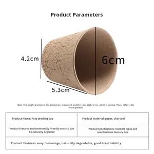 Gobelets à <span class=keywords><strong>semis</strong></span> en plastique <span class=keywords><strong>biodégradable</strong></span> Kit de pépinière <span class=keywords><strong>pour</strong></span> plantes en <span class=keywords><strong>pot</strong></span> <span class=keywords><strong>pour</strong></span> la culture et le <span class=keywords><strong>semis</strong></span> en jardin - Product Image 2