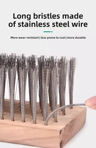 <span class=keywords><strong>Brosse</strong></span> à fil <span class=keywords><strong>métallique</strong></span> de jardin avec manche <span class=keywords><strong>en</strong></span> bois massif et poils <span class=keywords><strong>en</strong></span> acier inoxydable <span class=keywords><strong>pour</strong></span> le nettoyage et l'élimination du mousse <span class=keywords><strong>en</strong></span> extérieur - Product Image 6