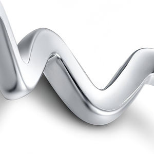 VM. Bijoux Série CHIC Bague unisexe en or 18 carats en forme de M Style classique sertie de diamants Certifiée NGTC - Product Image 3