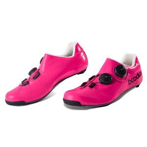HBG 1855 <span class=keywords><strong>Zapatillas</strong></span> de Ciclismo de carbono para exteriores <span class=keywords><strong>Zapatillas</strong></span> de bicicleta con tacos de doble botón resistentes al desgaste para <span class=keywords><strong>mujer</strong></span> - Product Image 2