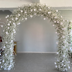 A-UFA101 Arche de fleurs artificielles en soie pour mariage, arrangement floral pour toile de fond, idéal pour la décoration de fêtes (vente en gros) - Product Image 3