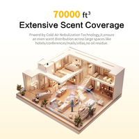 Diffuseur d'huiles essentielles commercial avec logo personnalisé, grande capacité, pour hall d'hôtel, diffuseur de parfum électrique pour la vente en gros