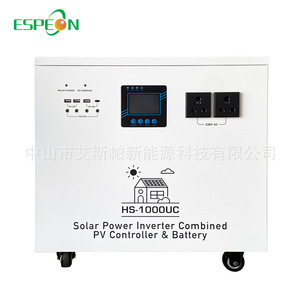 อินเวอร์เตอร์พลังงานแสงอาทิตย์ Espeon รุ่น HS-1000UC 12V DC เป็น 220V AC พร้อมระบบควบคุมแผงโซลาร์เซลล์และแบตเตอรี่ - Product Image 4