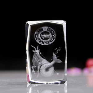 Di vendita caldo 12 Zodiaco Regali di Leo K9 3d Laser di Cristallo Regali di Decorazione per I Regali di San Valentino - Product Image 5