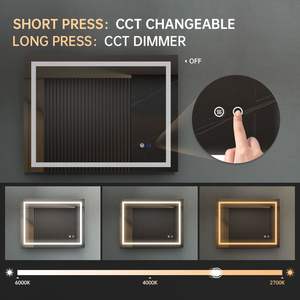 Espejo de Baño con Iluminación LED de 36x28 Pulgadas, con Interruptor Táctil Antivaho, Diseño Moderno para Montar en la Pared - Product Image 5