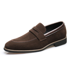 Sh11320a Brown Color <strong>Oxford</strong> <strong>Suede</strong> <strong>Shoes</strong> 2025 slip on <strong>Suede</strong> Loafers Men - Product Image 1