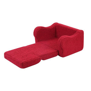 インドネシア工場製 キッズトイ 2in1 幼児用ソフトカウチ 折りたたみ式フォームソファ 子供用 ラウンジャー 読書用 - Product Image 2
