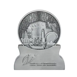 Personnalisation logo multiple double face 3D antique Qatar cadeau promotionnel souvenir commémoratif jeton médaillon pièce plaque