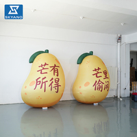 Modèle de mangue gonflable personnalisé, simulation géante de fruit, mangue gonflable pour la publicité et la décoration de sites touristiques en extérieur