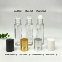 Botol Kaca Roll-On Kosmetik Parfum Minyak Esensial Krim Mata 6ml-12ml Grosir Industri, Bening/Buram, Hot Stamping Shandong