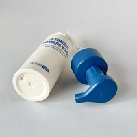 Flacon pompe en mousse PET plastique personnalisé de 150 ml, cylindre givré, nettoyant visage mousse, savon liquide, nettoyant, soin de la peau, emballage cosmétique