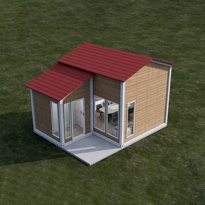 Casa Prefabricada Tipo Villa con Techo a Dos Aguas para Resorts, Casas de <span class=keywords><strong>Playa</strong></span>, Hoteles y <span class=keywords><strong>Apartamentos</strong></span>, Casa Contenedor Prefabricada en Venta - Product Image 1