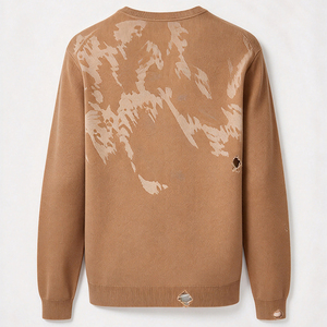 OEM ODM Winter Pullover Design Pattern Cotton Knitwear Casual <b>Men</b> Long Sleeve Crew <b>Neck</b> <b>Jumper</b> Custom Knitted Sweater - Product Image 4