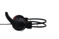 Casque filaire supra-auriculaire ajustable avec grands coussinets doux, interface 3,5 mm, transducteur hybride, ENC, IPX-7 pour PC/ordinateur portable