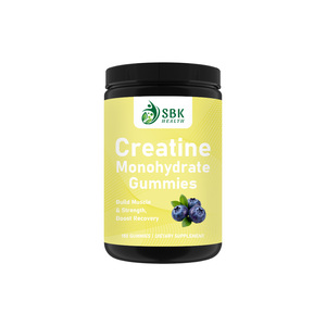 Top Quality Pre Workout <b>Gummy</b> <b>Candy</b> Muscle Builder 5g Creatine Monohydrate Gummies for Energy Management Blueberry Flavor - Product Image 1