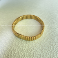 Perhiasan Fashion Unisex Trendy 2025 untuk Pasangan, Gelang Manik-Manik Baja Anti Karat, Emas Perak Moissanite Berlian Mikro, Hadiah