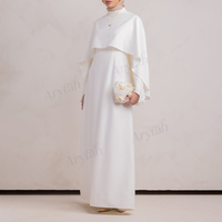 Robe Abaya Femme avec Logo Personnalisé, Tissu Premium, Silhouette Structurée, Échantillonnage Rapide, Étiquette, Fabricant de Vêtements Islamiques