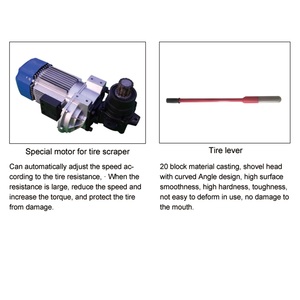 Démonte-<span class=keywords><strong>pneus</strong></span> poids lourds Wolange, électrique, monocylindre, aspiration, 1 rotation/10s, 110V/220V/380V, modèle B-ZHDD-B 4KW pour usage intensif - Product Image 6