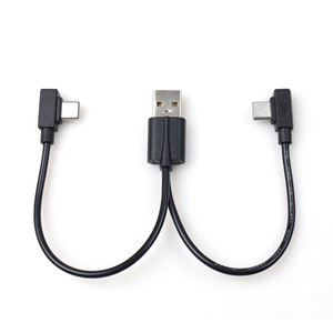 Câble de charge USB mâle vers 2 répartiteurs à angle droit de type C Y double <span class=keywords><strong>port</strong></span> pour téléphone - Product Image 5