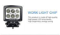 60W Spot faisceau lumineux Led Pods Bar IP68 étanche Led lampe de travail Led lampe de conduite anti-brouillard pour camion tout-terrain 4x4 SUV