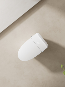 Siège chauffant mural intelligent multifonctionnel à commande IA, avec chasse d'eau par siphon et sensation de pied dans la cuve, en céramique 5.0L, automatique - Product Image 3