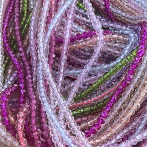 Perles en verre hydrofuge facettées mini rondelles de 2 mm, couleurs assorties (plus de 50 couleurs), rose et violet, pour la fabrication de bijoux DIY – <span class=keywords><strong>Prix</strong></span> usine - Product Image 5