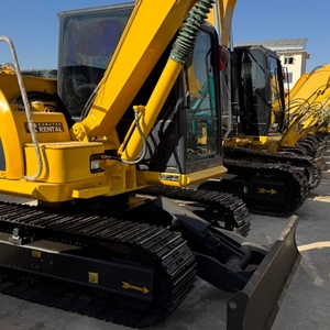 Mini-excavatrice Komatsu PC70 de bonne qualité, excavatrice hydraulique d'occasion de 7 tonnes, composants principaux - moteur, boîte de vitesses, pompe, PLC, chenilles à vendre - Product Image 3