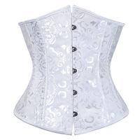 Corset Vintage Tendance avec 14 Baleines en Acier, Idéal pour Soirées et Clubs, Haut Corset Jacquard Amincissant la Taille, Corset en Dentelle pour Femme